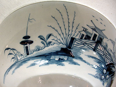 Accessories<br>Accessories Archives<br>SOLD  A Blue and White Chinoiserie Bowl