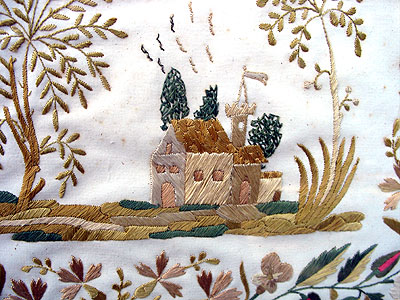 A Silk Needlework on Paper