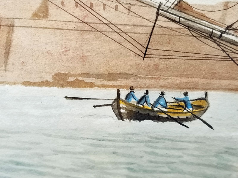 The Brig The Token of Boston in Malta, 1834 by Nicholas Cammillieri