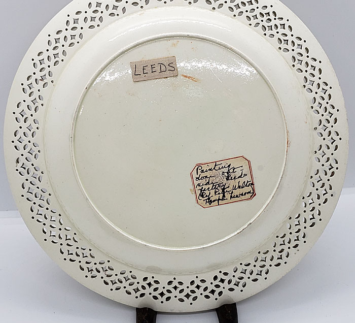 Just In<br>Creamware Pierced Edge Plate with Birds