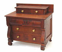 SOLD  Miniature Mahogany Chest of Drawers