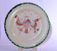 SOLD  Pearlware Eagle Plate
