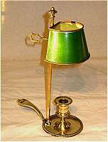 Brass and Tin Bouillotte Lamp