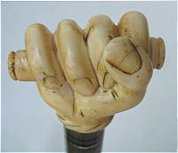 SOLD   Horn and Ivory Cane or Walking Stick