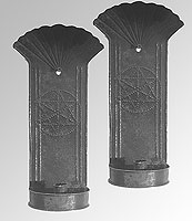 A Pair of American Tin Sconces