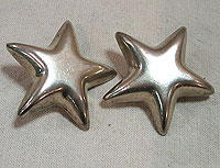 SOLD  A Pair of Tiffany Star Earrings