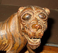 SOLD   A Folky Carved Lion