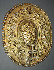 A PAIR of Brass Sconces