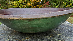 Huge turned wooden bowl