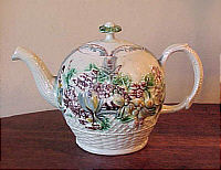 SOLD   Early Creamware Teapot