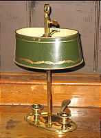 Brass and Tole French Bouillotte Lamp